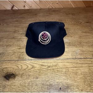 Vintage Wrangler Hat Strapback USA Black/Red Lasso Embroidered Rodeo Cowboy OSFM
